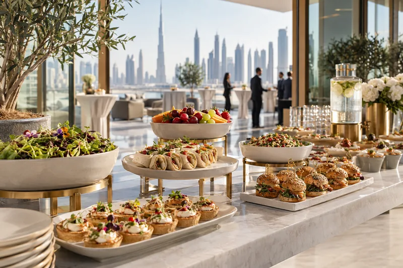 Sandwiches, pastries and refreshments arranged for exhibition hospitality