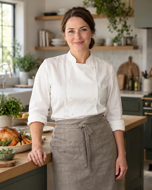 Chef-style portrait for Everyday Family Chef in a private household kitchen