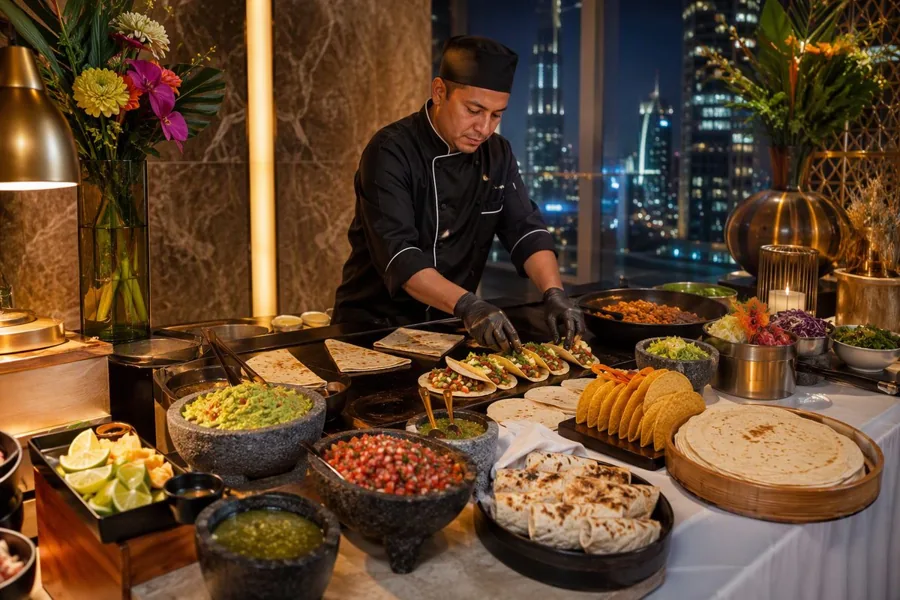Live Mexican Station, myCHEF catering menu