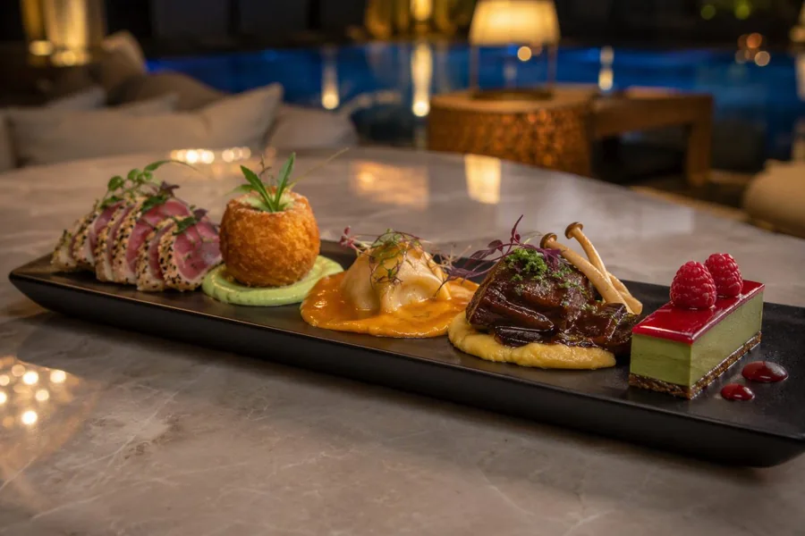 Global Fusion Tasting — 7 Course, myCHEF signature dinner menu