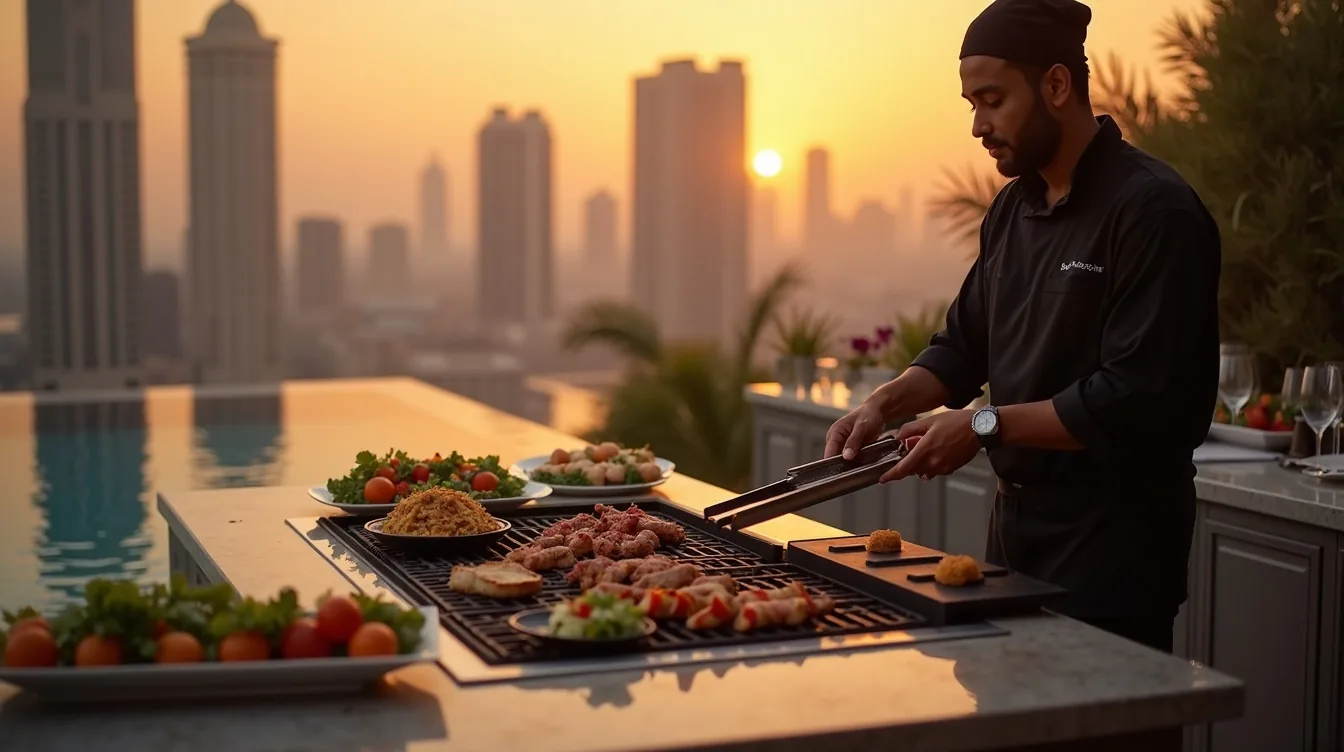 Villa Garden Dinner — luxury catering dubai
